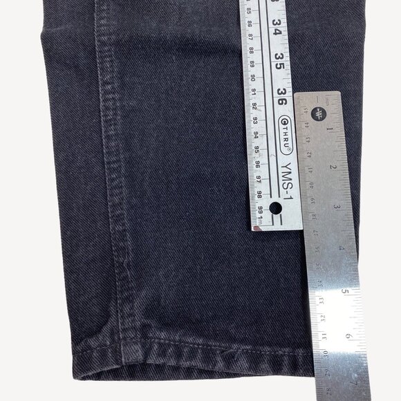 Vintage Womens GAP Reverse Fit Regular Black Denim Jeans Casual Pants Size 12 - Picture 8 of 9